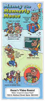 samples of good manners sticker sheet mannerly moose